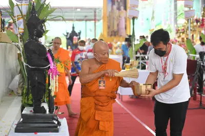ประมวลภาพพิธีพุทธาภิเษกเหรียญหลวงพ่อโสธร ประทับหลังท้าวเวสสุวรรณโณ ปี ๒๕๖๔