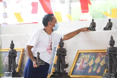 ประมวลภาพพิธีพุทธาภิเษกเหรียญหลวงพ่อโสธร ประทับหลังท้าวเวสสุวรรณโณ ปี ๒๕๖๔