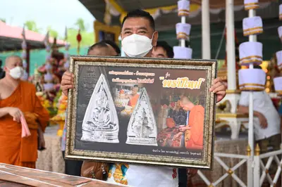 ประมวลภาพพิธีพุทธาภิเษกเหรียญหลวงพ่อโสธร ประทับหลังท้าวเวสสุวรรณโณ ปี ๒๕๖๔