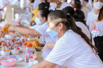 ประมวลภาพพิธีสวดนพเคราะห์และพุทธาภิเษกวัตถุมงคล วัดจุฬามณี ปี ๒๕๖๔