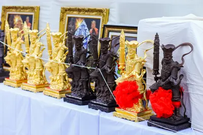 ประมวลภาพพิธีสวดนพเคราะห์และพุทธาภิเษกวัตถุมงคล วัดจุฬามณี ปี ๒๕๖๔