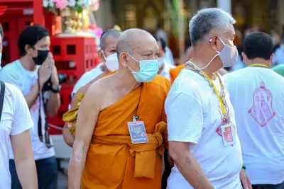 ประมวลภาพพิธีสวดนพเคราะห์และพุทธาภิเษกวัตถุมงคล วัดจุฬามณี ปี ๒๕๖๔
