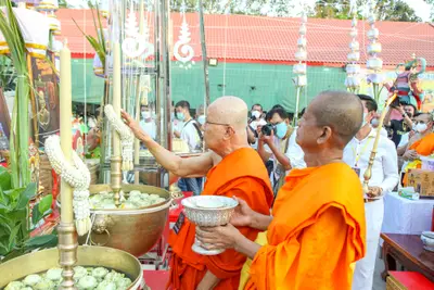 ประมวลภาพพิธีสวดนพเคราะห์และพุทธาภิเษกวัตถุมงคล วัดจุฬามณี ปี ๒๕๖๔