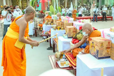 ประมวลภาพพิธีสวดนพเคราะห์และพุทธาภิเษกวัตถุมงคล วัดจุฬามณี ปี ๒๕๖๔