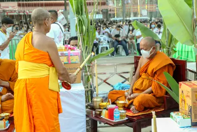 ประมวลภาพพิธีสวดนพเคราะห์และพุทธาภิเษกวัตถุมงคล วัดจุฬามณี ปี ๒๕๖๔