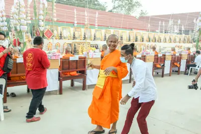 ประมวลภาพพิธีสวดนพเคราะห์และพุทธาภิเษกวัตถุมงคล วัดจุฬามณี ปี ๒๕๖๔