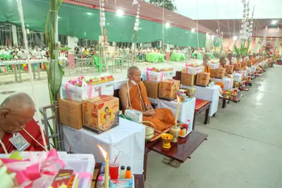 ประมวลภาพพิธีสวดนพเคราะห์และพุทธาภิเษกวัตถุมงคล วัดจุฬามณี ปี ๒๕๖๔