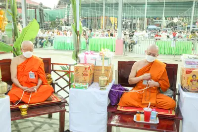 ประมวลภาพพิธีสวดนพเคราะห์และพุทธาภิเษกวัตถุมงคล วัดจุฬามณี ปี ๒๕๖๔