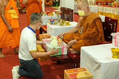 ประมวลภาพพิธีสวดนพเคราะห์และพุทธาภิเษกวัตถุมงคล วัดจุฬามณี ปี ๒๕๖๔