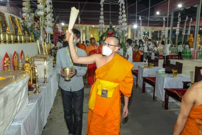 ประมวลภาพพิธีสวดนพเคราะห์และพุทธาภิเษกวัตถุมงคล วัดจุฬามณี ปี ๒๕๖๔