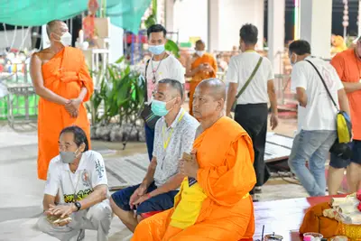 ประมวลภาพพิธีสวดนพเคราะห์และพุทธาภิเษกวัตถุมงคล วัดจุฬามณี ปี ๒๕๖๔