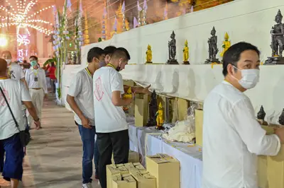 ประมวลภาพพิธีสวดนพเคราะห์และพุทธาภิเษกวัตถุมงคล วัดจุฬามณี ปี ๒๕๖๔