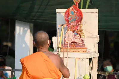 ประมวลภาพพิธีสวดนพเคราะห์และพุทธาภิเษกวัตถุมงคล วัดจุฬามณี ปี ๒๕๖๔