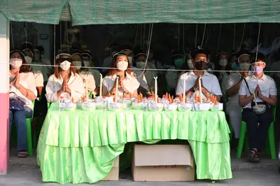 ประมวลภาพพิธีสวดนพเคราะห์และพุทธาภิเษกวัตถุมงคล วัดจุฬามณี ปี ๒๕๖๔