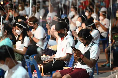 ประมวลภาพพิธีสวดนพเคราะห์และพุทธาภิเษกวัตถุมงคล วัดจุฬามณี ปี ๒๕๖๔