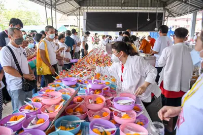 ประมวลภาพพิธีสวดนพเคราะห์และพุทธาภิเษกวัตถุมงคล วัดจุฬามณี ปี ๒๕๖๔