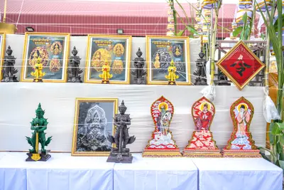 ประมวลภาพพิธีสวดนพเคราะห์และพุทธาภิเษกวัตถุมงคล วัดจุฬามณี ปี ๒๕๖๔