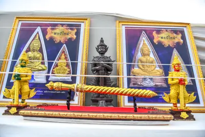 ประมวลภาพพิธีสวดนพเคราะห์และพุทธาภิเษกวัตถุมงคล วัดจุฬามณี ปี ๒๕๖๔