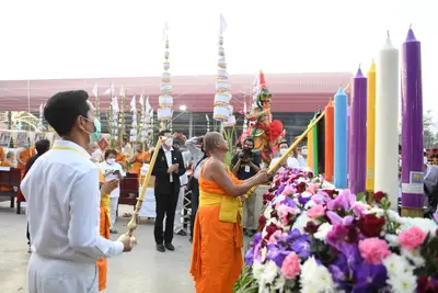 ประมวลภาพพิธีสวดนพเคราะห์และพุทธาภิเษกวัตถุมงคล วัดจุฬามณี ปี ๒๕๖๔