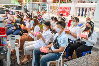 ประมวลภาพพิธีสวดนพเคราะห์และพุทธาภิเษกวัตถุมงคล วัดจุฬามณี ปี ๒๕๖๔