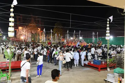 ประมวลภาพพิธีสวดนพเคราะห์และพุทธาภิเษกวัตถุมงคล วัดจุฬามณี ปี ๒๕๖๔