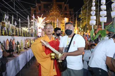 ประมวลภาพพิธีสวดนพเคราะห์และพุทธาภิเษกวัตถุมงคล วัดจุฬามณี ปี ๒๕๖๔