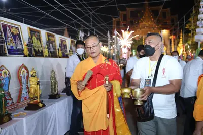 ประมวลภาพพิธีสวดนพเคราะห์และพุทธาภิเษกวัตถุมงคล วัดจุฬามณี ปี ๒๕๖๔