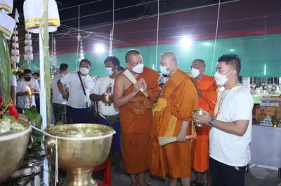 ประมวลภาพพิธีสวดนพเคราะห์และพุทธาภิเษกวัตถุมงคล วัดจุฬามณี ปี ๒๕๖๔