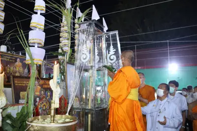 ประมวลภาพพิธีสวดนพเคราะห์และพุทธาภิเษกวัตถุมงคล วัดจุฬามณี ปี ๒๕๖๔