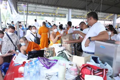 ประมวลภาพพิธีสวดนพเคราะห์และพุทธาภิเษกวัตถุมงคล วัดจุฬามณี ปี ๒๕๖๔