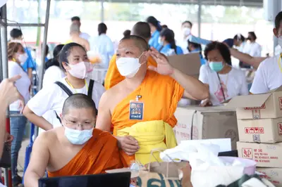 ประมวลภาพพิธีสวดนพเคราะห์และพุทธาภิเษกวัตถุมงคล วัดจุฬามณี ปี ๒๕๖๔