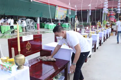 ประมวลภาพพิธีสวดนพเคราะห์และพุทธาภิเษกวัตถุมงคล วัดจุฬามณี ปี ๒๕๖๔