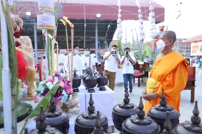 ประมวลภาพพิธีสวดนพเคราะห์และพุทธาภิเษกวัตถุมงคล วัดจุฬามณี ปี ๒๕๖๔