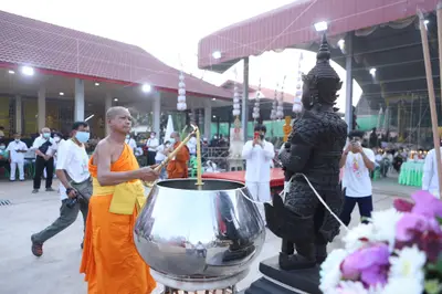 ประมวลภาพพิธีสวดนพเคราะห์และพุทธาภิเษกวัตถุมงคล วัดจุฬามณี ปี ๒๕๖๔