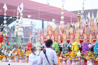 ประมวลภาพพิธีสวดนพเคราะห์และพุทธาภิเษกวัตถุมงคล วัดจุฬามณี ปี ๒๕๖๔