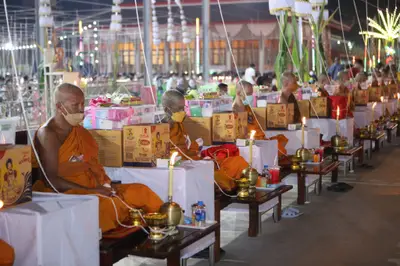 ประมวลภาพพิธีสวดนพเคราะห์และพุทธาภิเษกวัตถุมงคล วัดจุฬามณี ปี ๒๕๖๔