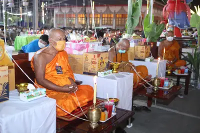 ประมวลภาพพิธีสวดนพเคราะห์และพุทธาภิเษกวัตถุมงคล วัดจุฬามณี ปี ๒๕๖๔