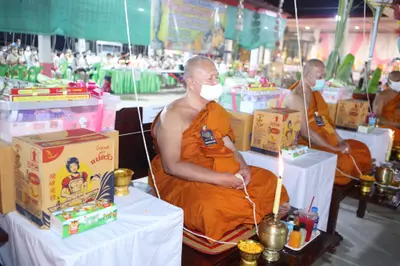 ประมวลภาพพิธีสวดนพเคราะห์และพุทธาภิเษกวัตถุมงคล วัดจุฬามณี ปี ๒๕๖๔