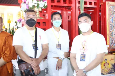 ประมวลภาพพิธีสวดนพเคราะห์และพุทธาภิเษกวัตถุมงคล วัดจุฬามณี ปี ๒๕๖๔
