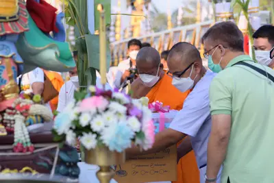 ประมวลภาพพิธีสวดนพเคราะห์และพุทธาภิเษกวัตถุมงคล วัดจุฬามณี ปี ๒๕๖๔