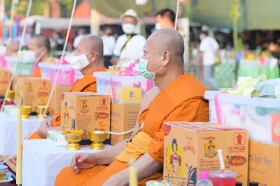 ประมวลภาพพิธีสวดนพเคราะห์และพุทธาภิเษกวัตถุมงคล วัดจุฬามณี ปี ๒๕๖๔