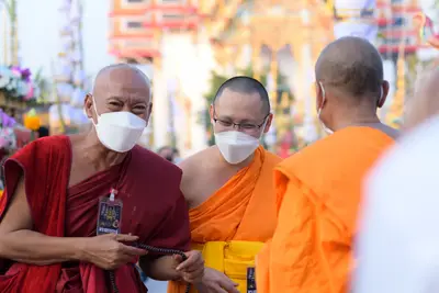 ประมวลภาพพิธีสวดนพเคราะห์และพุทธาภิเษกวัตถุมงคล วัดจุฬามณี ปี ๒๕๖๔