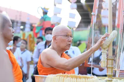 ประมวลภาพพิธีสวดนพเคราะห์และพุทธาภิเษกวัตถุมงคล วัดจุฬามณี ปี ๒๕๖๔