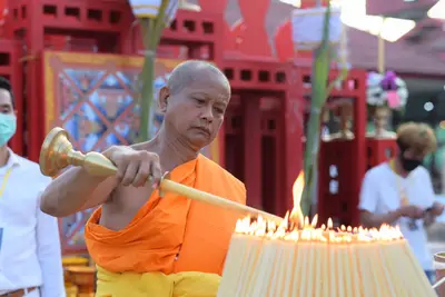 ประมวลภาพพิธีสวดนพเคราะห์และพุทธาภิเษกวัตถุมงคล วัดจุฬามณี ปี ๒๕๖๔