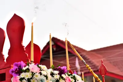 ประมวลภาพพิธีสวดนพเคราะห์และพุทธาภิเษกวัตถุมงคล วัดจุฬามณี ปี ๒๕๖๔
