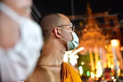 ประมวลภาพพิธีสวดนพเคราะห์และพุทธาภิเษกวัตถุมงคล วัดจุฬามณี ปี ๒๕๖๔