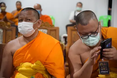 ประมวลภาพพิธีสวดนพเคราะห์และพุทธาภิเษกวัตถุมงคล วัดจุฬามณี ปี ๒๕๖๔