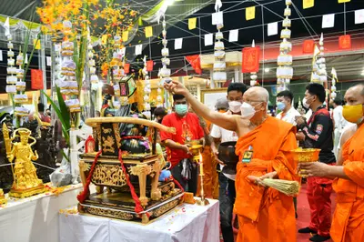 ประมวลภาพพิธีพุทธาภิเษกวัตถุมงคล วัดจุฬามณี ๔ กุมภาพันธ์ ๒๕๖๕