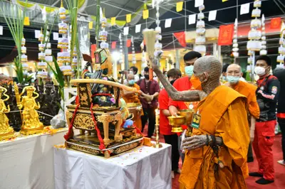 ประมวลภาพพิธีพุทธาภิเษกวัตถุมงคล วัดจุฬามณี ๔ กุมภาพันธ์ ๒๕๖๕