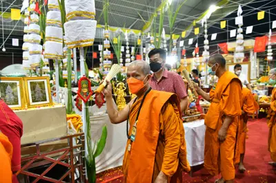 ประมวลภาพพิธีพุทธาภิเษกวัตถุมงคล วัดจุฬามณี ๔ กุมภาพันธ์ ๒๕๖๕
